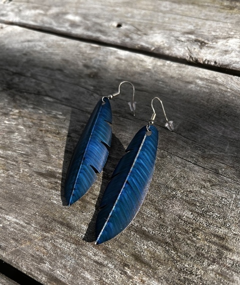 Wooden Feather Earrings and Pendants - 3 Feathers Inspirations