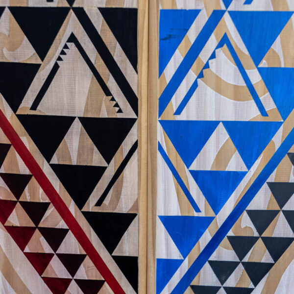Mere Tū Ahiahi me Kōpūrereata Tū Ahiahi - Painting on Wood