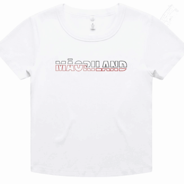 Tino-Maoriland-White-Crop.png Tino Māoriland Organic Crop Top