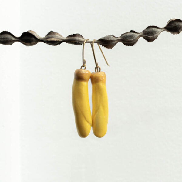 FionaBryant_Jewellery_01232025-2-.jpg Whakakai Pua Kōwhai - Ceramic Earrings