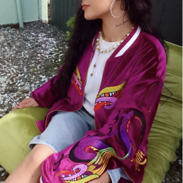 Manawanui - Purple Varsity Jacket
