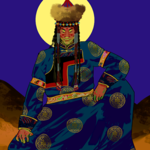 Child of a Moon, Daughter of a Shaman - Digital Illustration